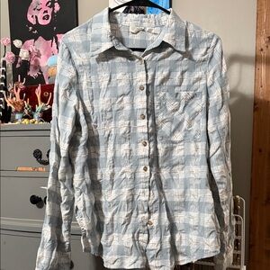 BKE Gray Plaid Shirt